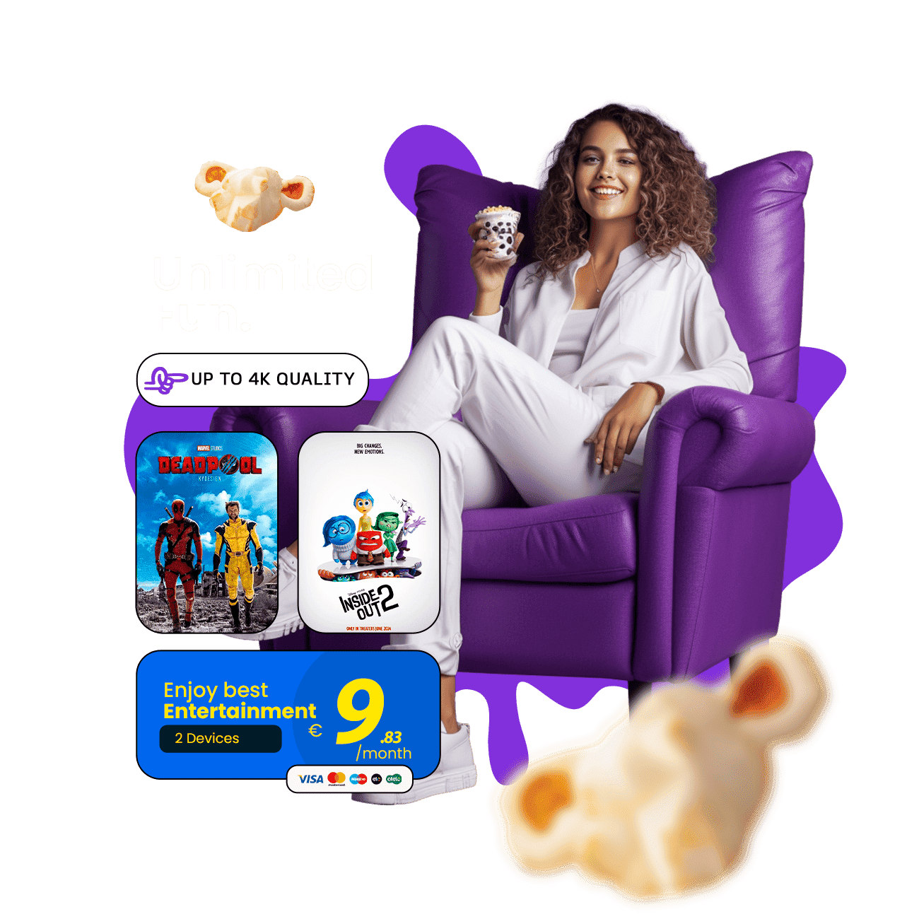 Ubegrenset IPTV-underholdning med filmer og 4K-kvalitet for en moderne bruker.
